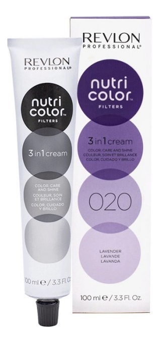 

Тонирующий крем-бальзам без аммиака Nutri Color Filters 3 In 1 Cream 020 Lavender: Крем-бальзам 100мл, Тонирующий крем-бальзам без аммиака Nutri Color Filters 3 In 1 Cream 020 Lavender