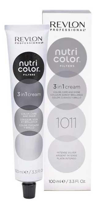 Тонирующий крем-бальзам без аммиака Nutri Color Filters 3 In 1 Cream 1011 Intense Silver: Крем-бальзам 100мл