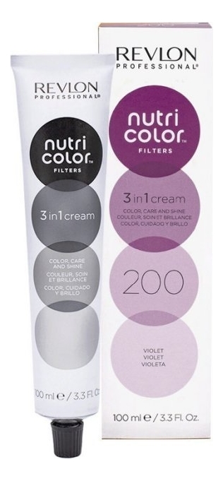 Тонирующий крем-бальзам без аммиака Nutri Color Filters 3 In 1 Cream 200 Violet: Крем-бальзам 100мл