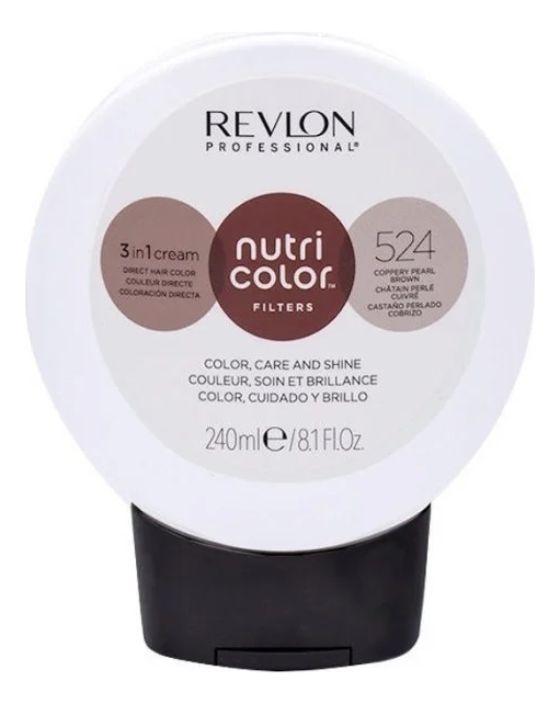 

Тонирующий крем-бальзам без аммиака Nutri Color Filters 3 In 1 Cream 524 Coppery Pearl Brown: Крем-бальзам 240мл, Тонирующий крем-бальзам без аммиака Nutri Color Filters 3 In 1 Cream 524 Coppery Pearl Brown