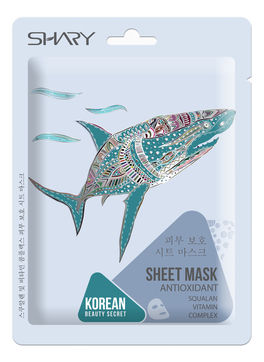 Тканевая маска для лица Сквалан и комплекс витаминов Sheet Mask Antioxidant 25г