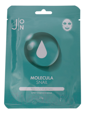 

Тканевая маска для лица Molecula Snail Essence Mask: Маска 23г, Тканевая маска для лица Molecula Snail Essence Mask