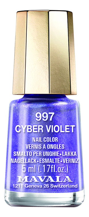 

Лак для ногтей Nail Color 5мл: 997 Cyber Violet, Лак для ногтей Nail Color 5мл