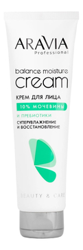 ARAVIA Крем для лица с 10% мочевиной и пребиотиками Суперувлажнение и восстановление Professional Balance Moisture Cream
