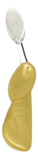 Radius Зубная щетка для левшей со сменной головкой Toothbrush Big Brush Gold Satin BBL-04