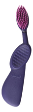 Radius Зубная щетка для левшей с резиновой ручкой Toothbrush Flex Brush Purple SLB-063