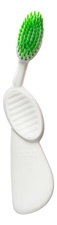 Radius Зубная щетка для правшей с резиновой ручкой Toothbrush Flex Brush White/Green SRB-074