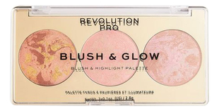 Палетка для макияжа 3 в 1 Blush & Glow 8,4г