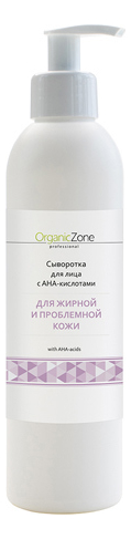 Купить Сыворотка для жирной и проблемной кожи лица Face Serum With AHA-Acids: Сыворотка 250мл, OrganicZone