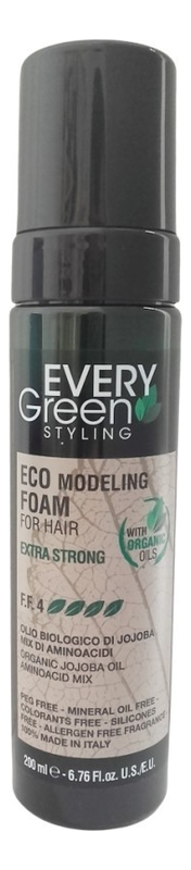 

Экологическая моделирующая пена для волос Every Green Eco Modeling Froam For Hair Extra Strong 200мл
