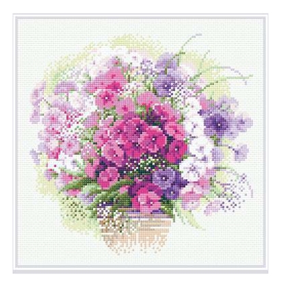 

Алмазная мозаика "Акварельные флоксы" (30х30см)