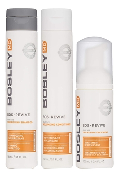 Набор от выпадения и для стимуляции роста волос BOSRevive Color Safe (кондиционер 150мл + шампунь 150мл + средство для кожи головы 100мл)
