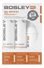 Bosley Набор от выпадения и для стимуляции роста волос BOSRevive Color Safe (кондиционер 150мл + шампунь 150мл + средство для кожи головы 100мл)