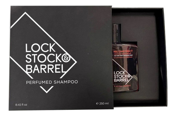 Увлажняющий шампунь для волос Reconstruct Protein Shampoo: Шампунь 250мл (подарочная упаковка), Lock Stock & Barrel  - Купить