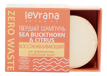 Твердый шампунь для волос Восстанавливающий Sea Buckthorn & Bitrus 50г твердый шампунь восстанавливающий levrana sea buckthorn