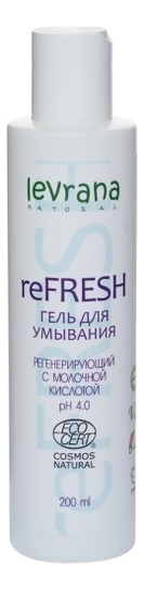 Регенерирующий гель для умывания с молочной кислотой ReFresh 200мл