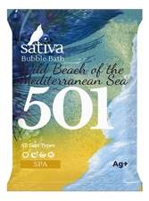Sativa Пена для ванны Bubble Bath Wild Beach Of The Mediterranean Sea 501 15г