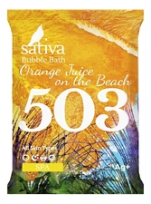 Sativa Пена для ванны Bubble Bath Orange Juice On Thr Beach 503 15г