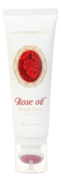 Пенка для умывания с экстрактом розы Rose Oil Brush Foam 120мл
