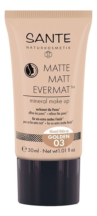 

Матирующий тональный крем для лица Matte Matt Evermat 30мл: No 03, Матирующий тональный крем для лица Matte Matt Evermat 30мл