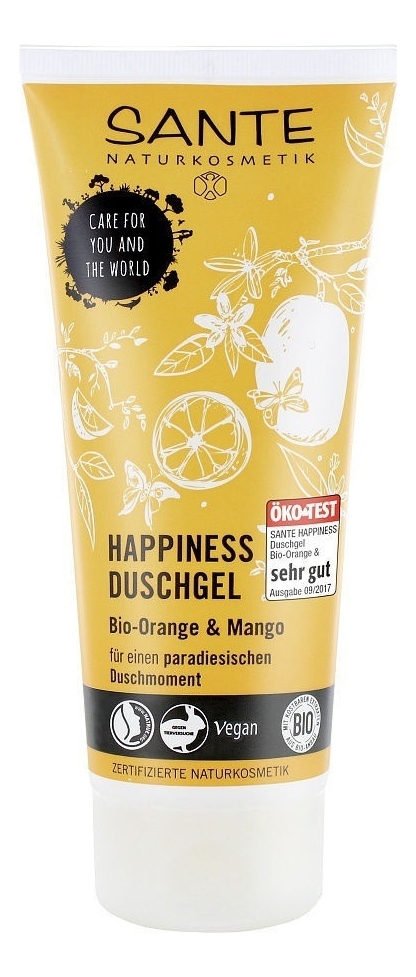 Гель для душа Happiness Duschgel Bio-Orange & Mango: Гель 200мл