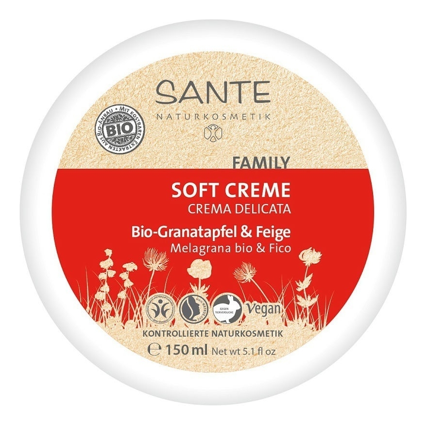 

Смягчающий крем для лица и тела Soft Creme Bio-Granatapfel & Feige 150мл