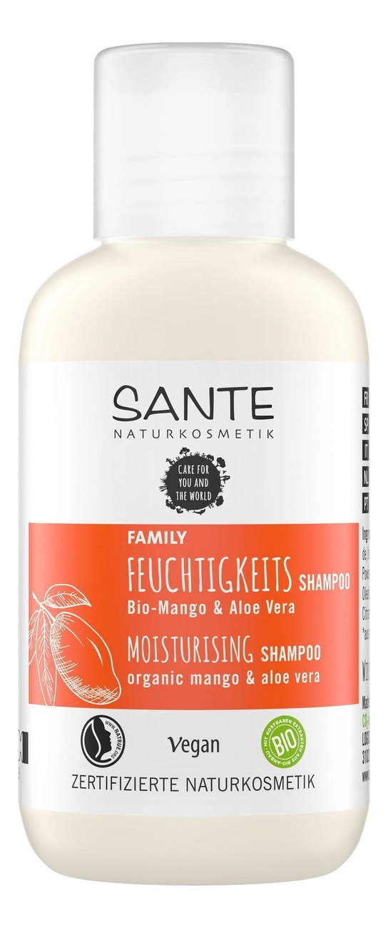 

Увлажняющий шампунь для волос Family Feuchtigkeits Shampoo Bio-Mango & Aloe Vera: Шампунь 50мл, Увлажняющий шампунь для волос Family Feuchtigkeits Shampoo Bio-Mango & Aloe Vera