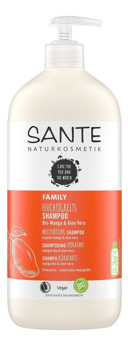 Увлажняющий шампунь для волос Family Feuchtigkeits Shampoo Bio-Mango  Aloe Vera: Шампунь 950мл