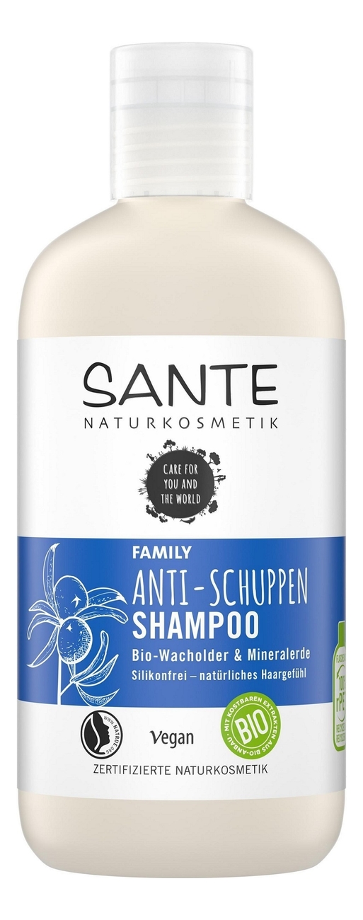 

Шампунь для волос от перхоти Family Shampoo Anti-Schuppen Bio-Wacholder & Mineralerde: Шампунь 250мл, Шампунь для волос от перхоти Family Shampoo Anti-Schuppen Bio-Wacholder & Mineralerde