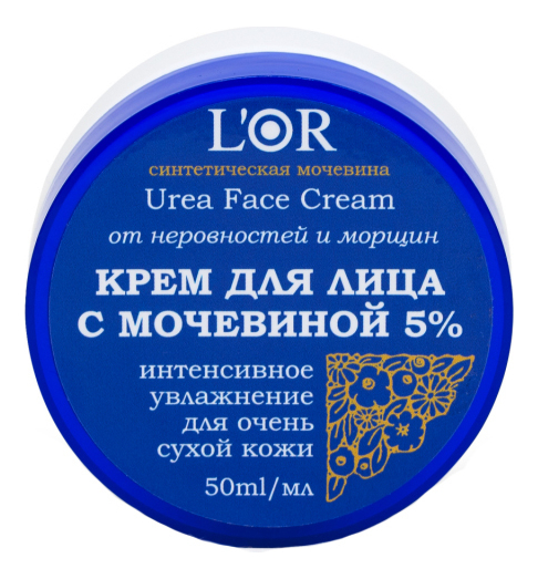 

Крем для лица с мочевиной 5% L'Or Urea Face Cream 50мл