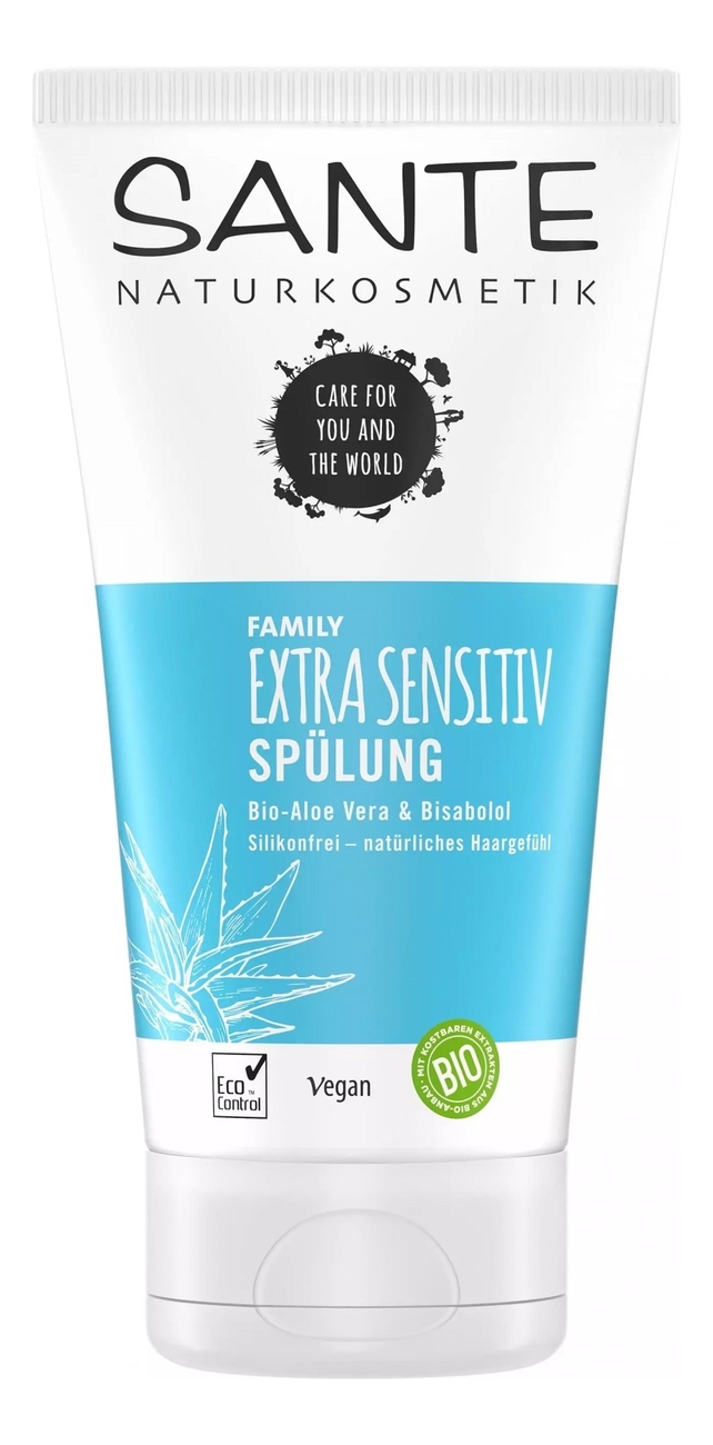 

Кондиционер для чувствительной кожи головы Family Extra Sensitiv Spulung Bio-Aloe Vera & Bisabolol: Кондиционер 150мл, Кондиционер для чувствительной кожи головы Family Extra Sensitiv Spulung Bio-Aloe Vera & Bisabolol