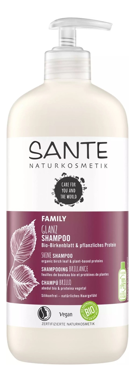 

Шампунь для блеска волос Family Glanz Shampoo Bio-Birkenblatt & Pflanzliches Protein: Шампунь 500мл, Шампунь для блеска волос Family Glanz Shampoo Bio-Birkenblatt & Pflanzliches Protein