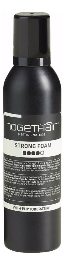Плотная кремовая пена сильной фиксации для укладки волос Strong Foam 250мл
