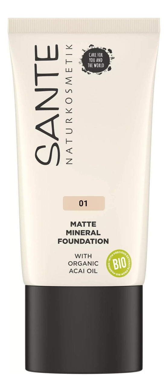 Матирующий тональный минеральный крем для лица Matte Mineral Foundation 30мл: 01 Warm Linen