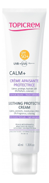 

Успокаивающий защитный крем для лица Calm+ Soothing Protective Cream SPF 50+ 40мл