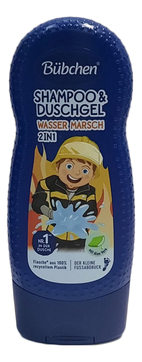 Детский шампунь-гель для волос и тела Храбрый пожарный Shampoo & Shower 230мл