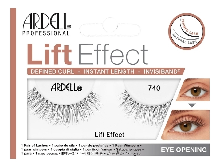 

Накладные ресницы Lift Effect: No 740, Накладные ресницы Lift Effect