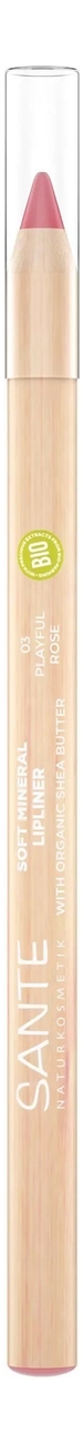 Мягкий карандаш для губ Soft Mineral Lipliner 1,14г: 03 Playful Rose