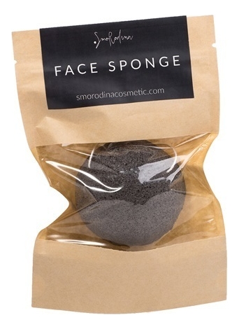 Спонж конжаковый для умывания с бамбуковым углем Face Sponge