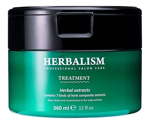 Травяная маска для волос с аминокислотами Herbalism Treatment: Маска 360мл маска мега уход для слабых и поврежденных волос mega mask