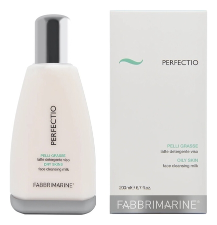 Fabbrimarine Балансирующее очищающее молочко для лица Perfectio Pelli Grasse Latte Detergente 200мл