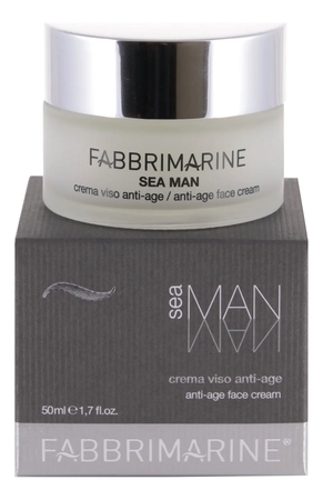 Fabbrimarine Антивозрастной крем для лица с ДНК морских водорослей Sea Man Crema Viso Anti-Age 50мл