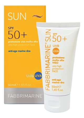 Fabbrimarine Солнцезащитное средство для лица с ДНК морских водорослей Protezione Molto Alta Viso SPF50+ 50мл