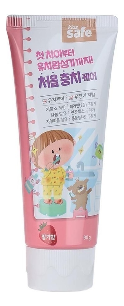 

Зубная паста со вкусом клубники Kids Safe 90г