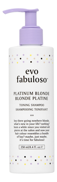 Интенсивный тонирующий шампунь-уход для светлых волос Fabuloso Platinum Blonde Toning Shampoo