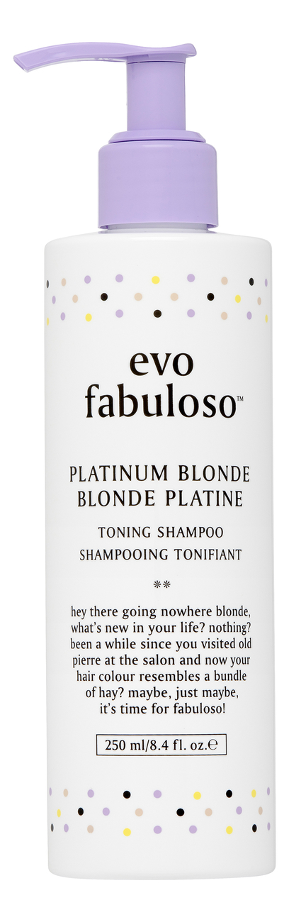 

Интенсивный тонирующий шампунь-уход для светлых волос Fabuloso Platinum Blonde Toning Shampoo: Шампунь 250мл, Интенсивный тонирующий шампунь-уход для светлых волос Fabuloso Platinum Blonde Toning Shampoo