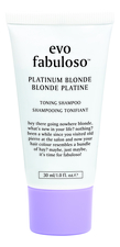 evo Интенсивный тонирующий шампунь-уход для светлых волос Fabuloso Platinum Blonde Toning Shampoo