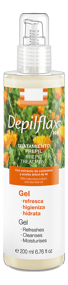 цена Очищающий гель перед депиляцией с экстрактом календулы Calendula Prepil Treatment Gel 200мл