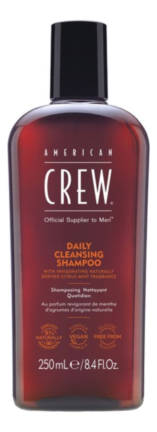 Ежедневный очищающий шампунь для волос Daily Cleansing Shampoo: Шампунь 250мл american crew шампунь для ежедневного ухода за нормальными и сухими волосами daily deep moisturizing shampoo