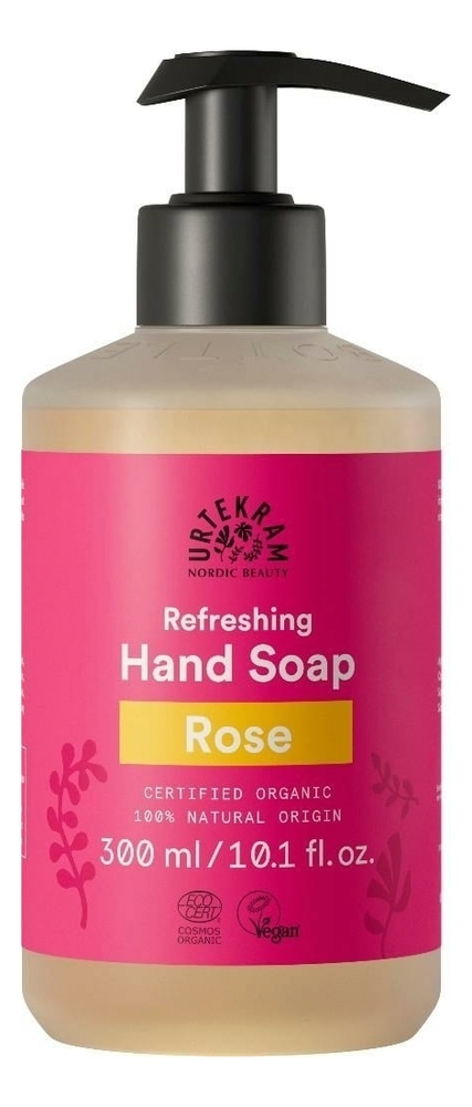 Жидкое мыло для рук с экстрактом розы Organic Refreshing Hand Soap Rose: Мыло 300мл